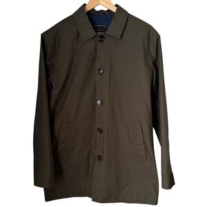 Topman Trench Over Coat Olive w/ Blue lining oversized Men’s Size Medium